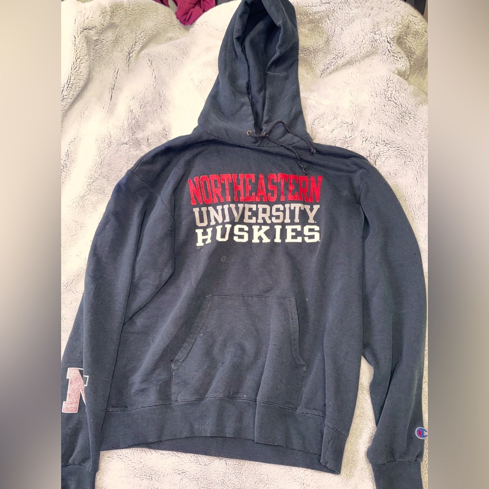 Black NorthEastern Huskies Hoodie